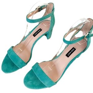 Nine West Teal Heels